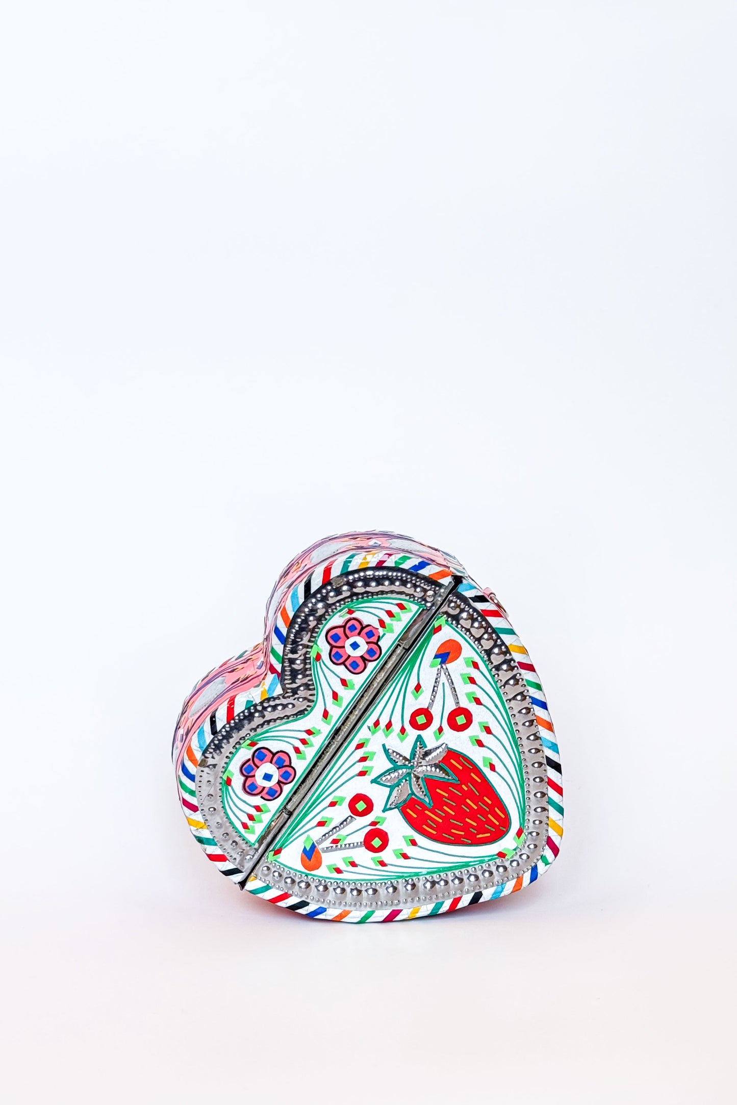 Mini Yellow Strawberry Cherry Steel Clutch Bag