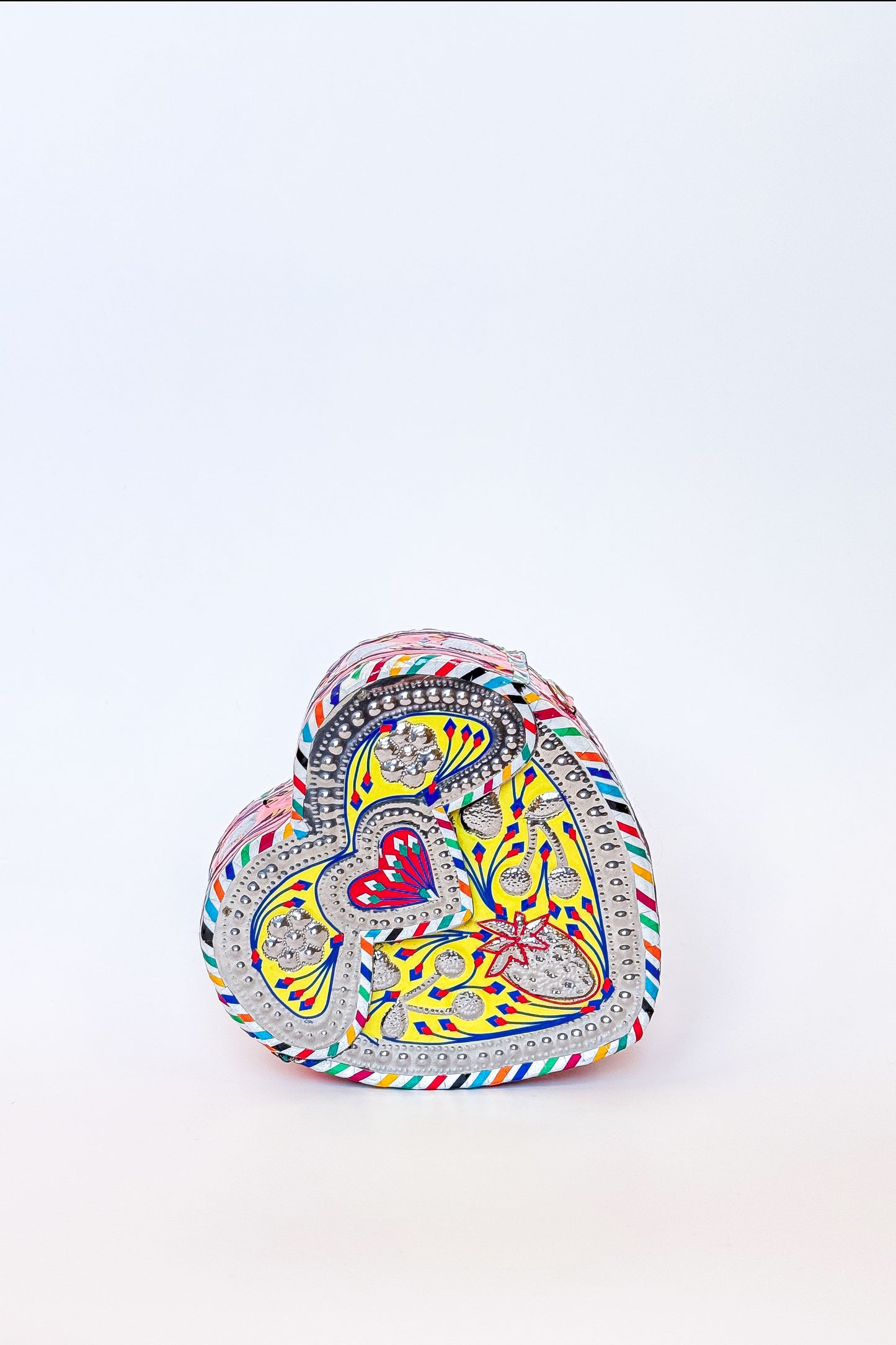 Mini Yellow Strawberry Cherry Steel Clutch Bag