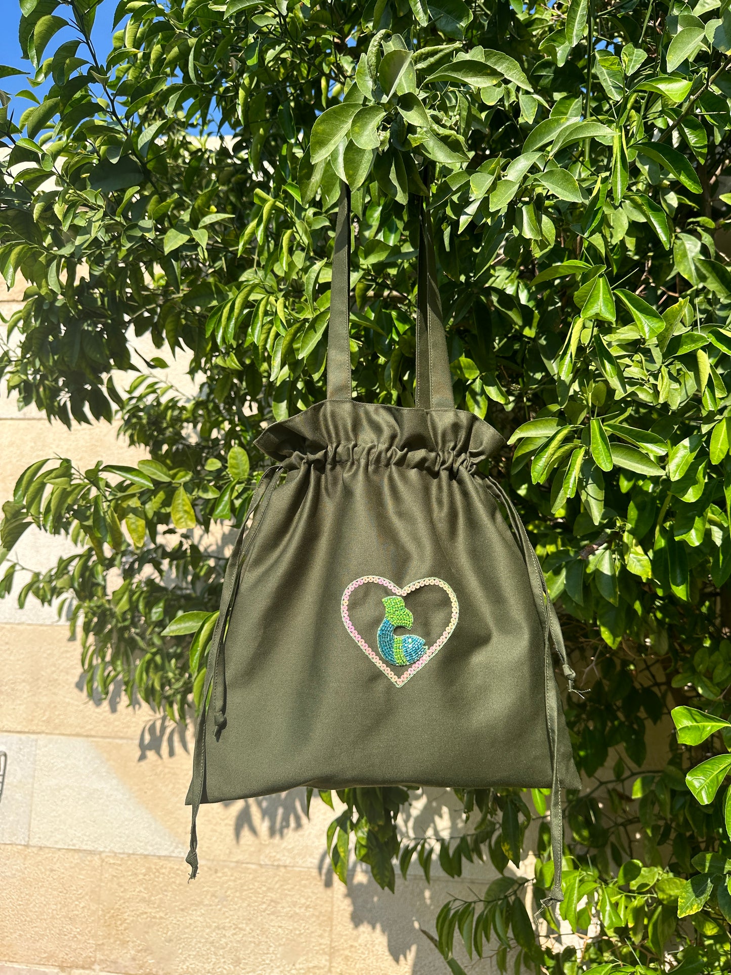 Green Fish Tie Tote Bag