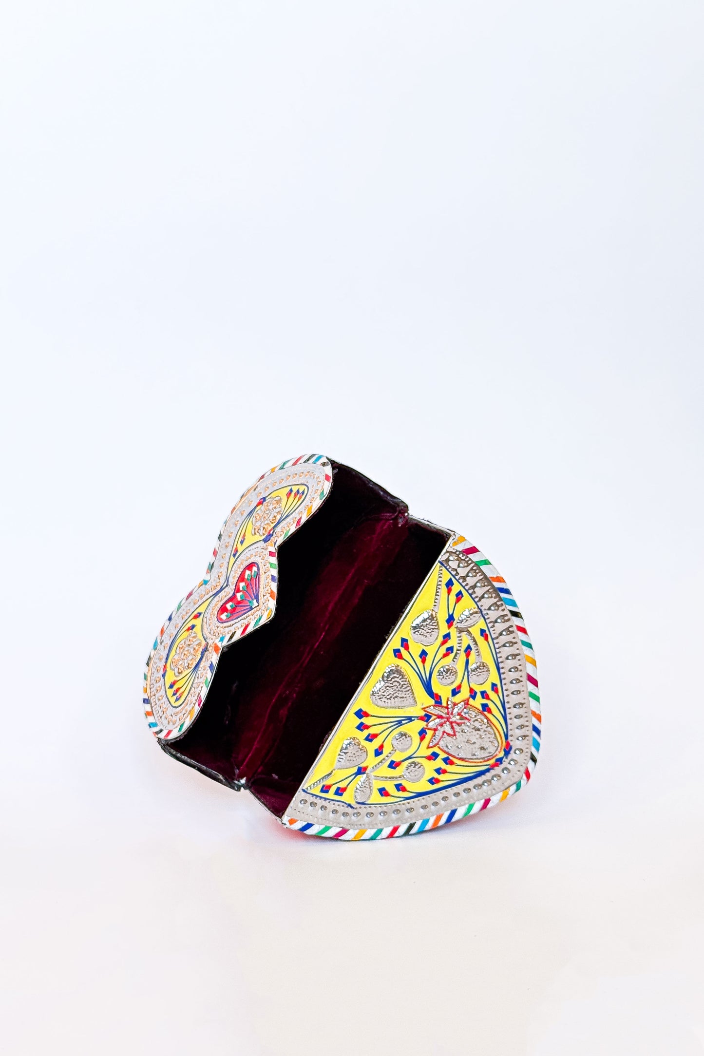 Mini Yellow Strawberry Cherry Steel Clutch Bag