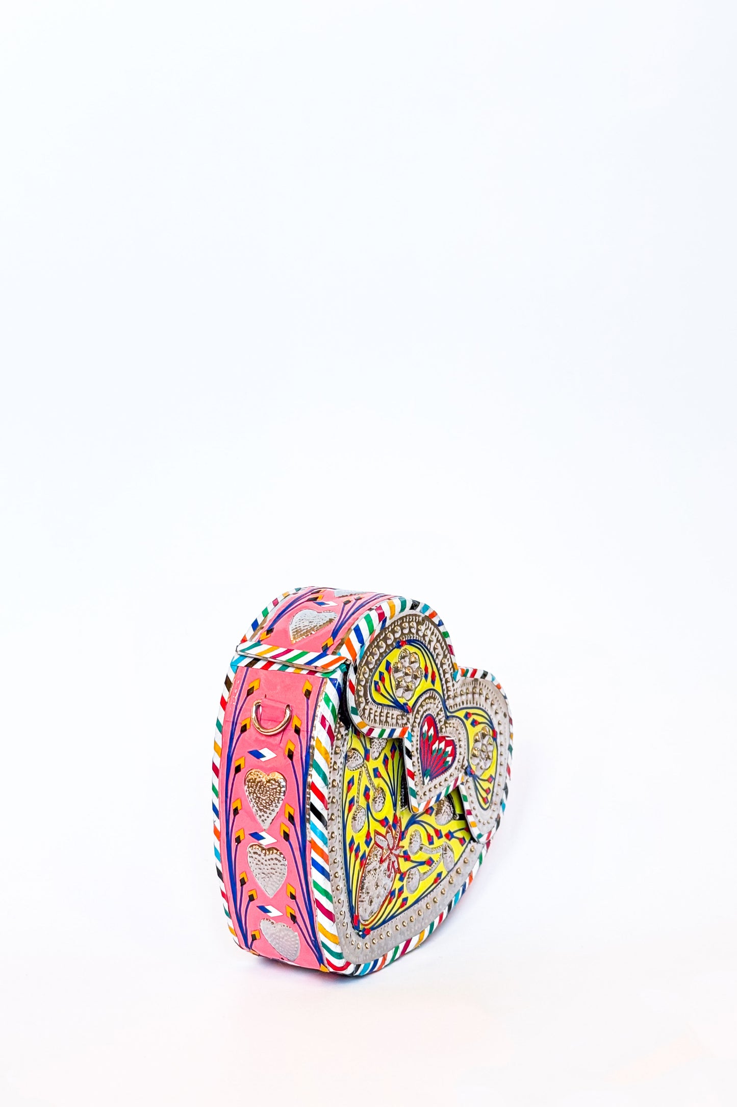 Mini Yellow Strawberry Cherry Steel Clutch Bag